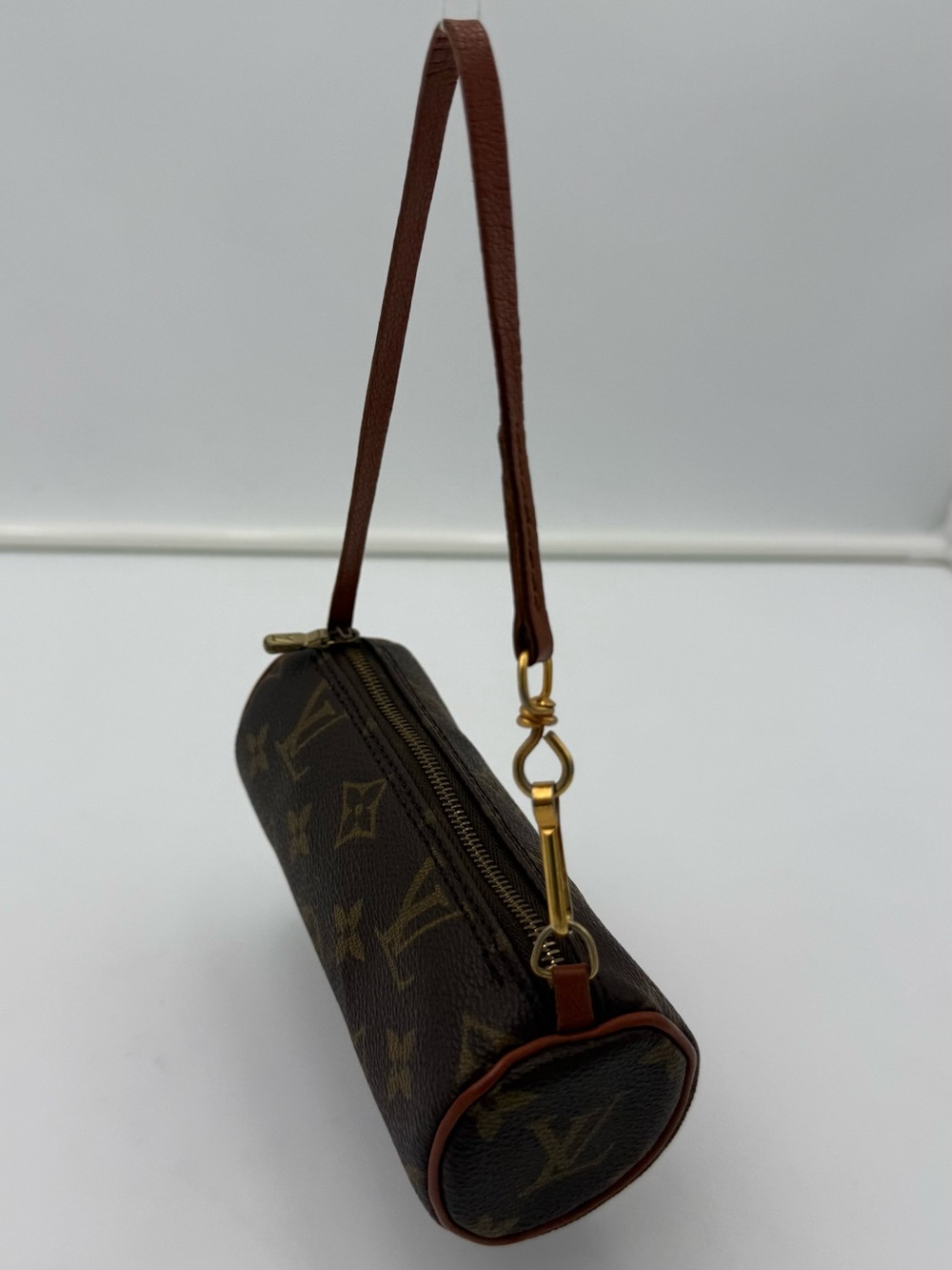 LOUIS VUITTON 1854 PARIS • Vintage MINI Nano PAPILLON 15 Bag w/ Treated Leather - Picture 9 of 15